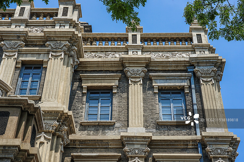 沈阳张学良旧居陈列馆，张氏帅府，大青楼外观图片素材
