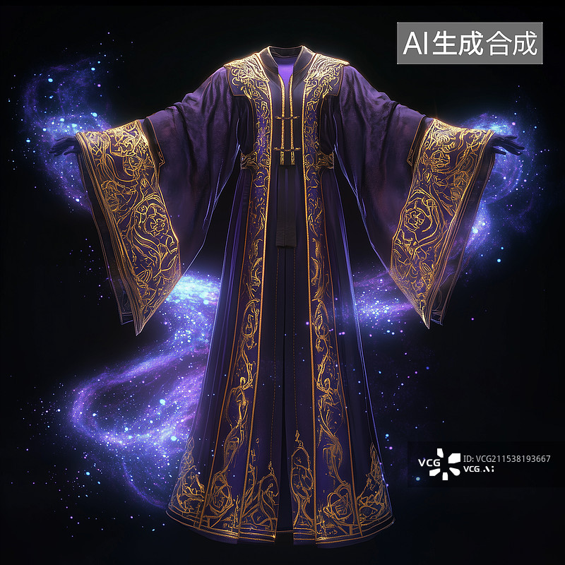 【AI数字艺术】魔法风格长袍图片素材