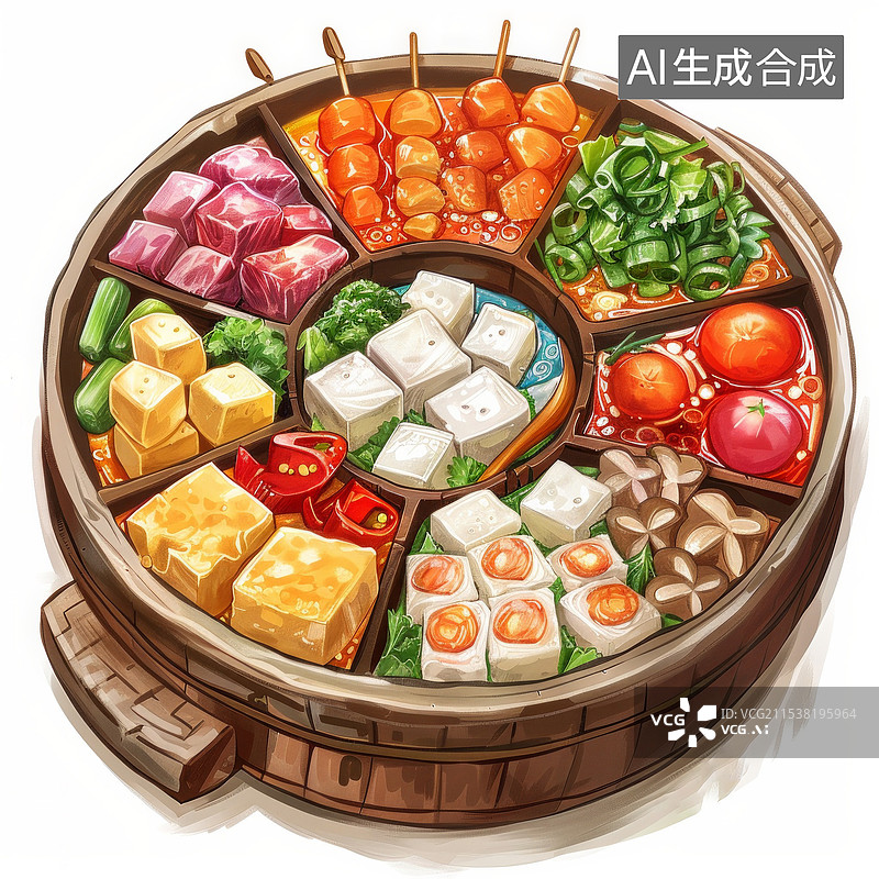 【AI数字艺术】火锅中华文化特色美食图片素材