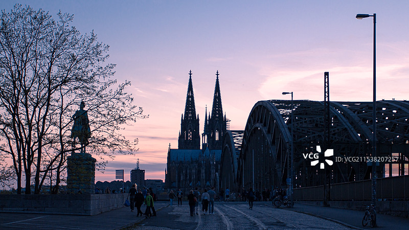 科隆大教堂剪影图片素材