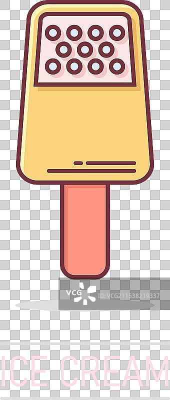 漫画风格的冰淇淋图标，圣代卡通图案图片素材