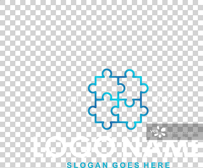 拼图套件标志模板图片素材