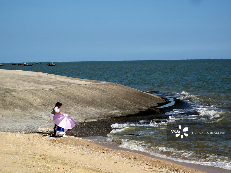 广西钦州市犀牛脚镇三娘湾景区图片素材
