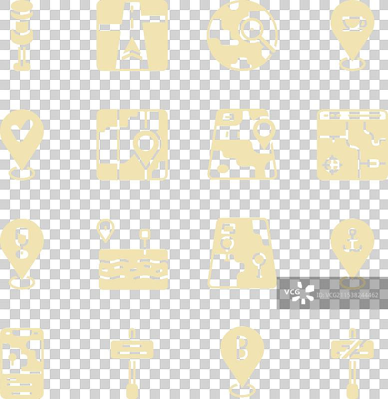 设置道路交通标志位置并固定锚点图片素材