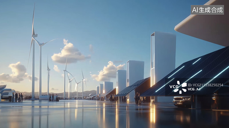 【AI数字艺术】低碳环保生态能源图片素材