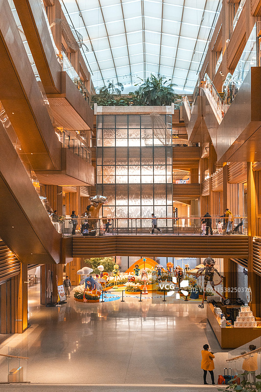 郑州永威木色公园商业内部局部图片素材