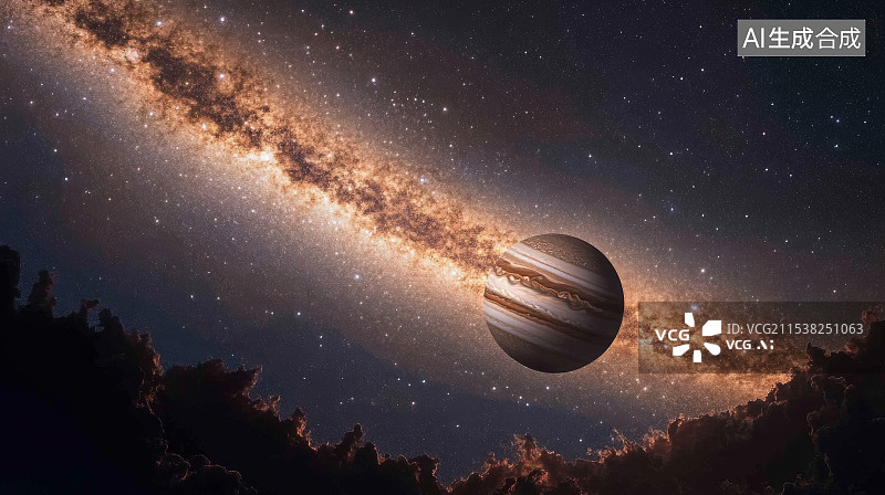 【AI数字艺术】宇宙太阳系，银河系，星空，宇宙图片素材