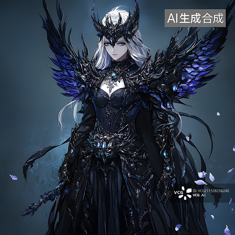 【AI数字艺术】高美感游戏特效风格元素游戏角色的服饰图片素材