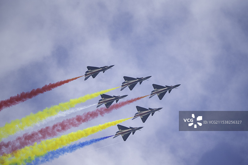 八一飞行表演队图片素材