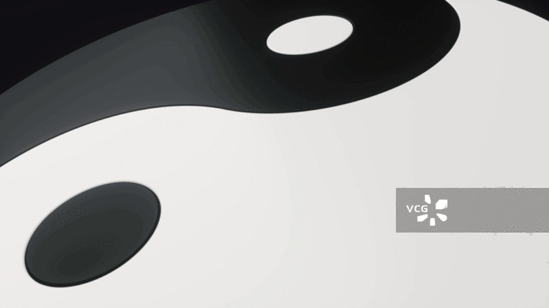 中国风古风道家太极阴阳图三维渲染图片素材