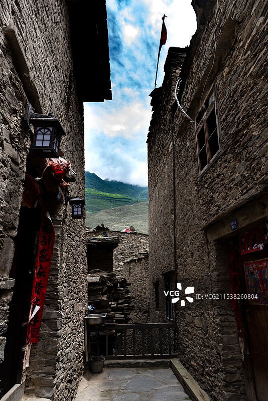 阿坝甘堡藏寨桃坪羌寨旅游景区图片素材