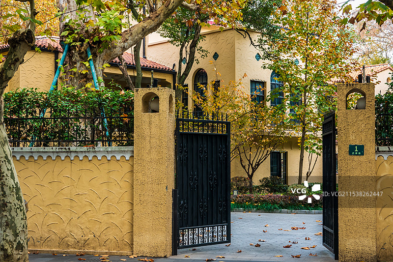 上海，武康路历史文化街区图片素材