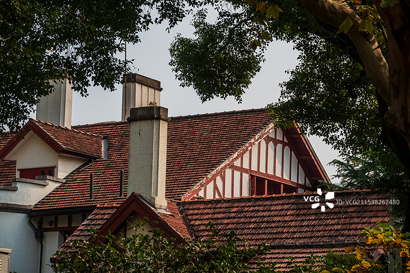 上海，武康路历史文化街区图片素材