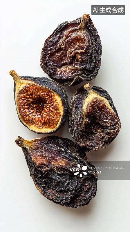 【AI数字艺术】干无花果特写图片素材