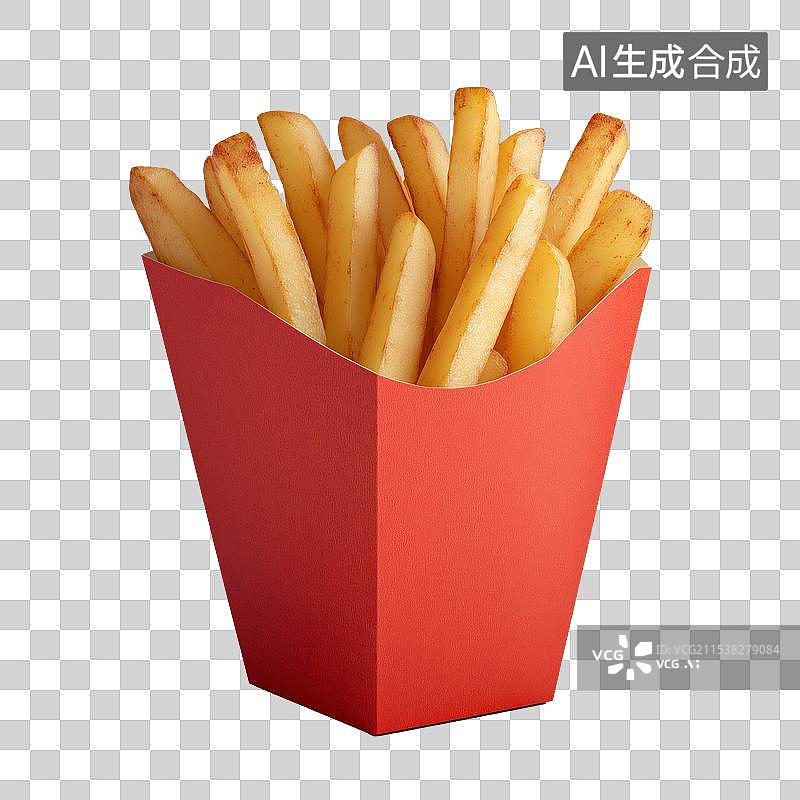 【AI数字艺术】一包薯条图片素材