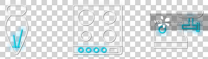 厨房肉类绞肉机和糕点袋套装图片素材