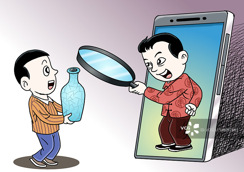 网上鉴宝直播低俗猎奇、骗取流量图片素材