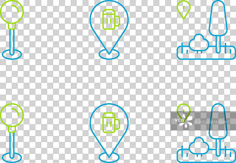 城市地图导航的推针和酒精图片素材