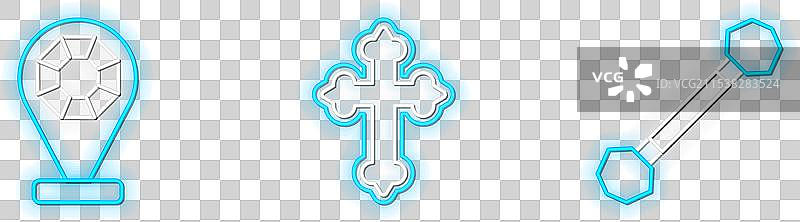 基督教主题的穿孔饰品店图片素材