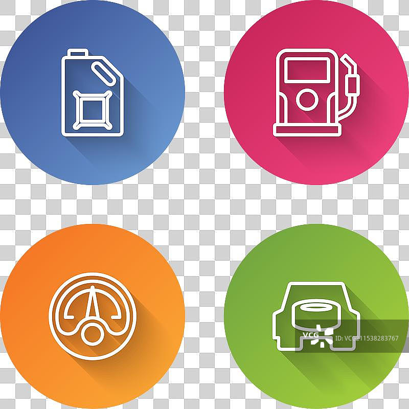 设置用于机油、汽油的管线罐图片素材