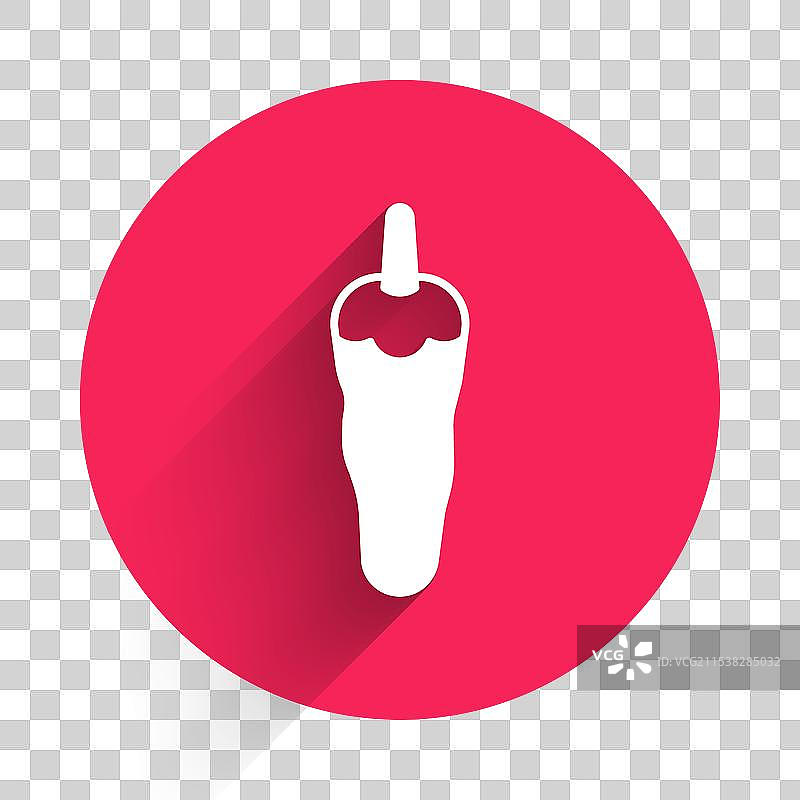 白色热辣椒荚图标，孤立于背景上图片素材
