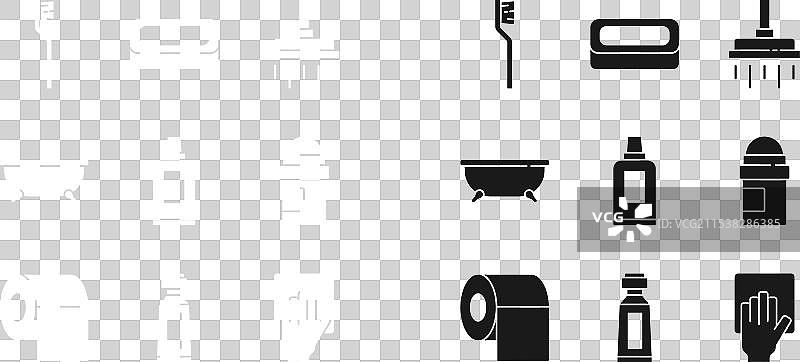 牙刷、香皂、淋浴头、马桶图片素材