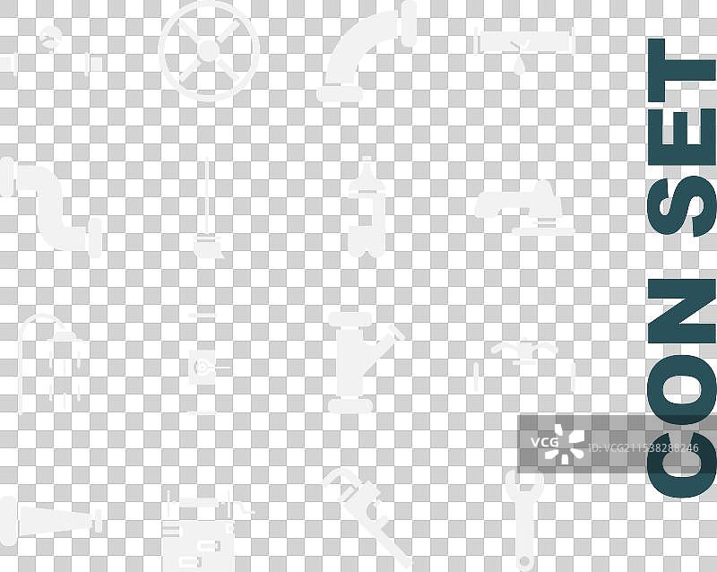 管道和阀门用的扳手工具套件图片素材