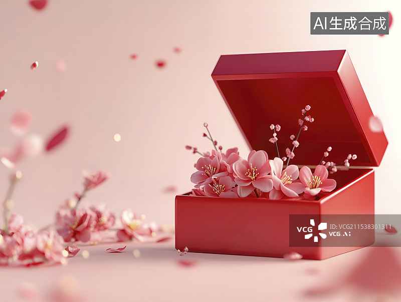 【AI数字艺术】一盒花图片素材