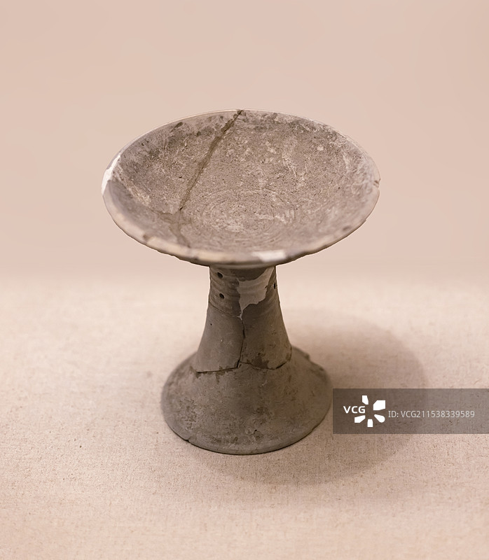 镂孔豆 新石器时代 蒙城尉迟寺遗址 蒙城县文物局图片素材