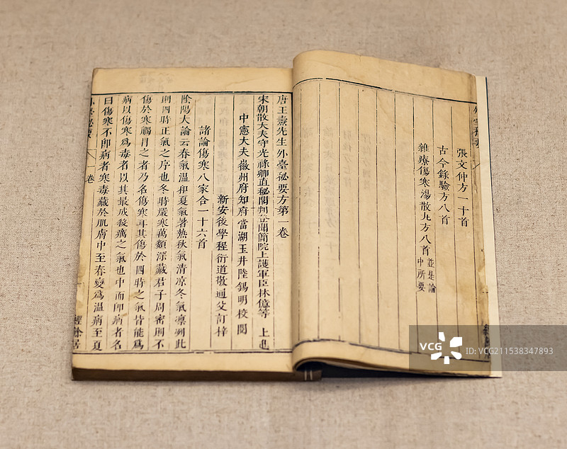 外台秘要 明 安徽博物院图片素材