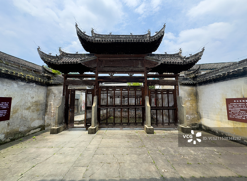 安徽黄山歙县昌溪村图片素材