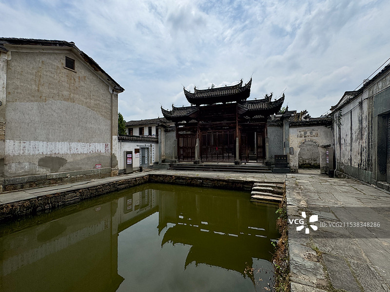 安徽黄山歙县昌溪村图片素材