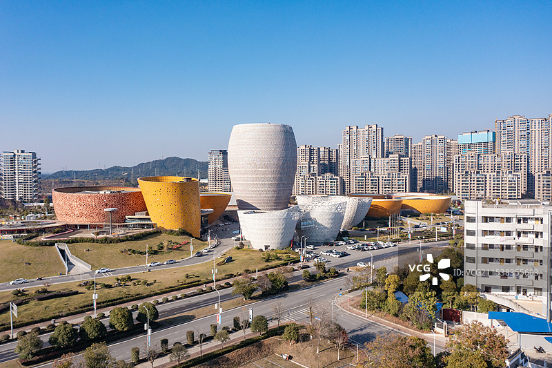 湖南株洲醴陵市陶瓷博物馆瓷谷建筑风光图片素材