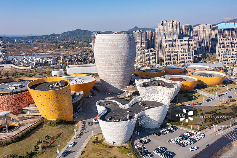 湖南株洲醴陵市陶瓷博物馆瓷谷建筑风光图片素材