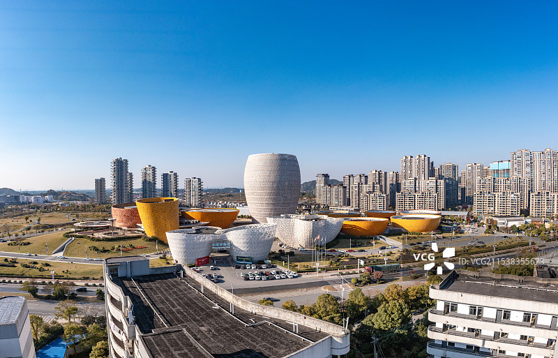 湖南株洲醴陵市陶瓷博物馆瓷谷建筑风光图片素材