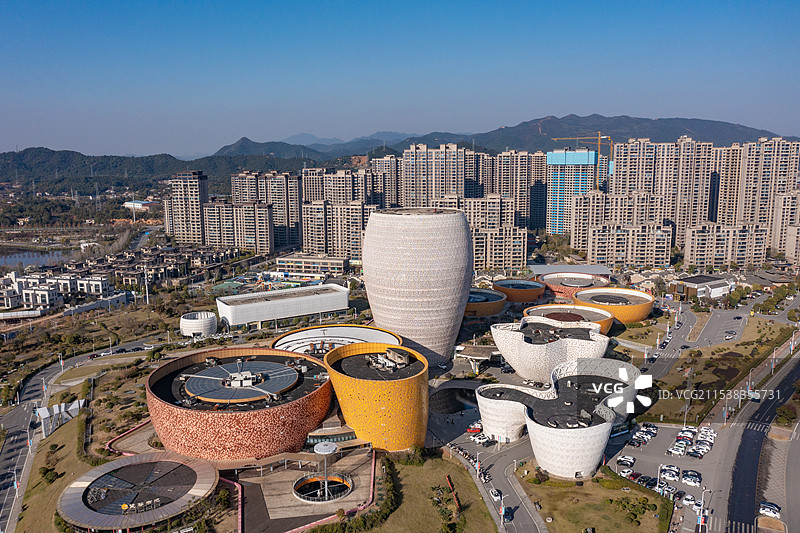 湖南株洲醴陵市陶瓷博物馆瓷谷建筑风光图片素材