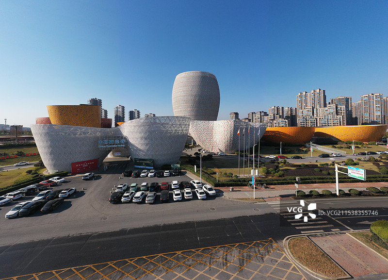 湖南株洲醴陵市陶瓷博物馆瓷谷建筑风光图片素材