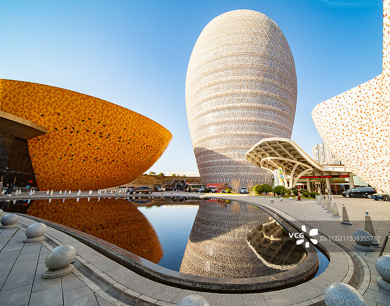 湖南株洲醴陵市陶瓷博物馆瓷谷建筑风光图片素材