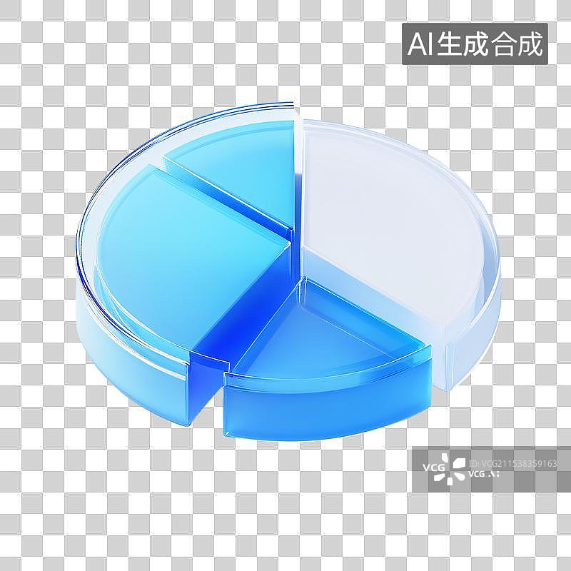 【AI数字艺术】毛玻璃材质B端科技元素图片素材
