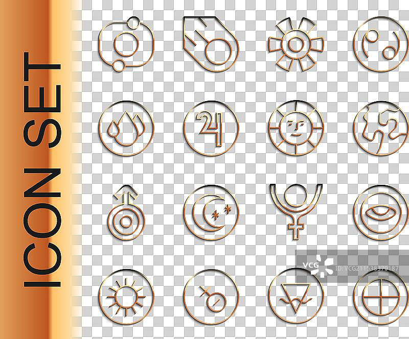 带有太阳眼睛的地球仪奖章图片素材