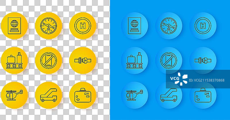 直升机机场的传送带设置线路图片素材