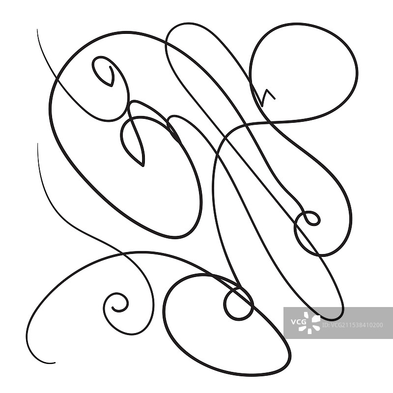 抽象笔画假签名样本手写图片素材