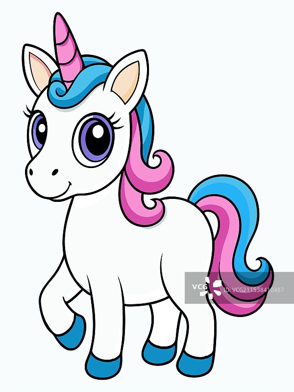 可爱的独角兽图片素材