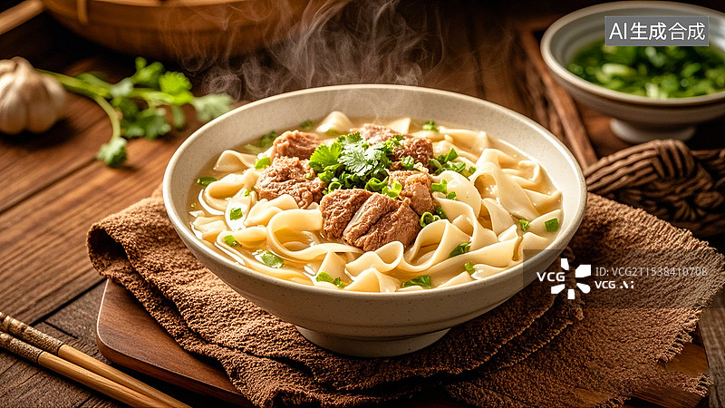 【AI数字艺术】中国美食面食面条河南烩面图片素材