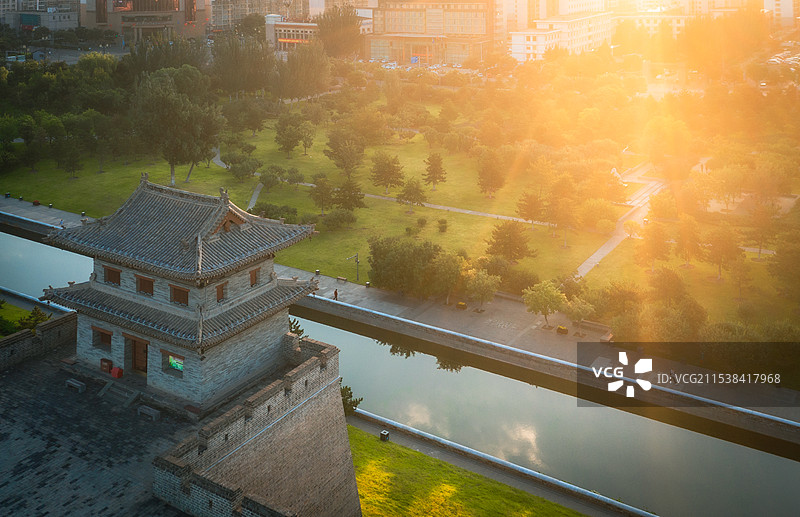 绿染古城，大同大不同图片素材