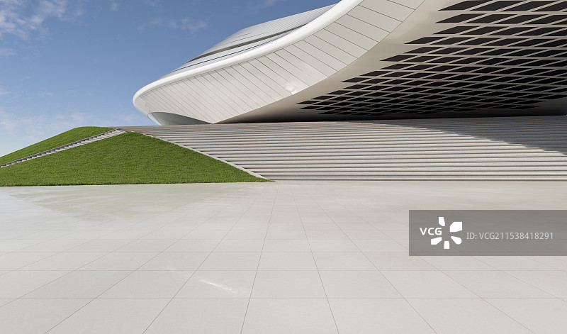 异形曲面_建筑空间_城市广场图片素材