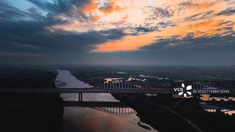 西安渭河生态景区图片素材