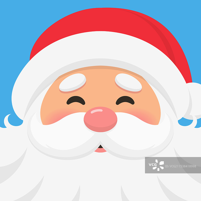 圣诞老人特写肖像与圣诞背景图片素材