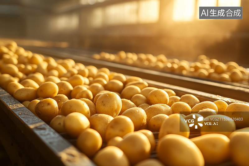 【AI数字艺术】清洗干净的土豆图片素材