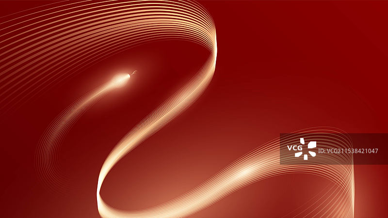 蛇年抽象蛇线条插画图片素材